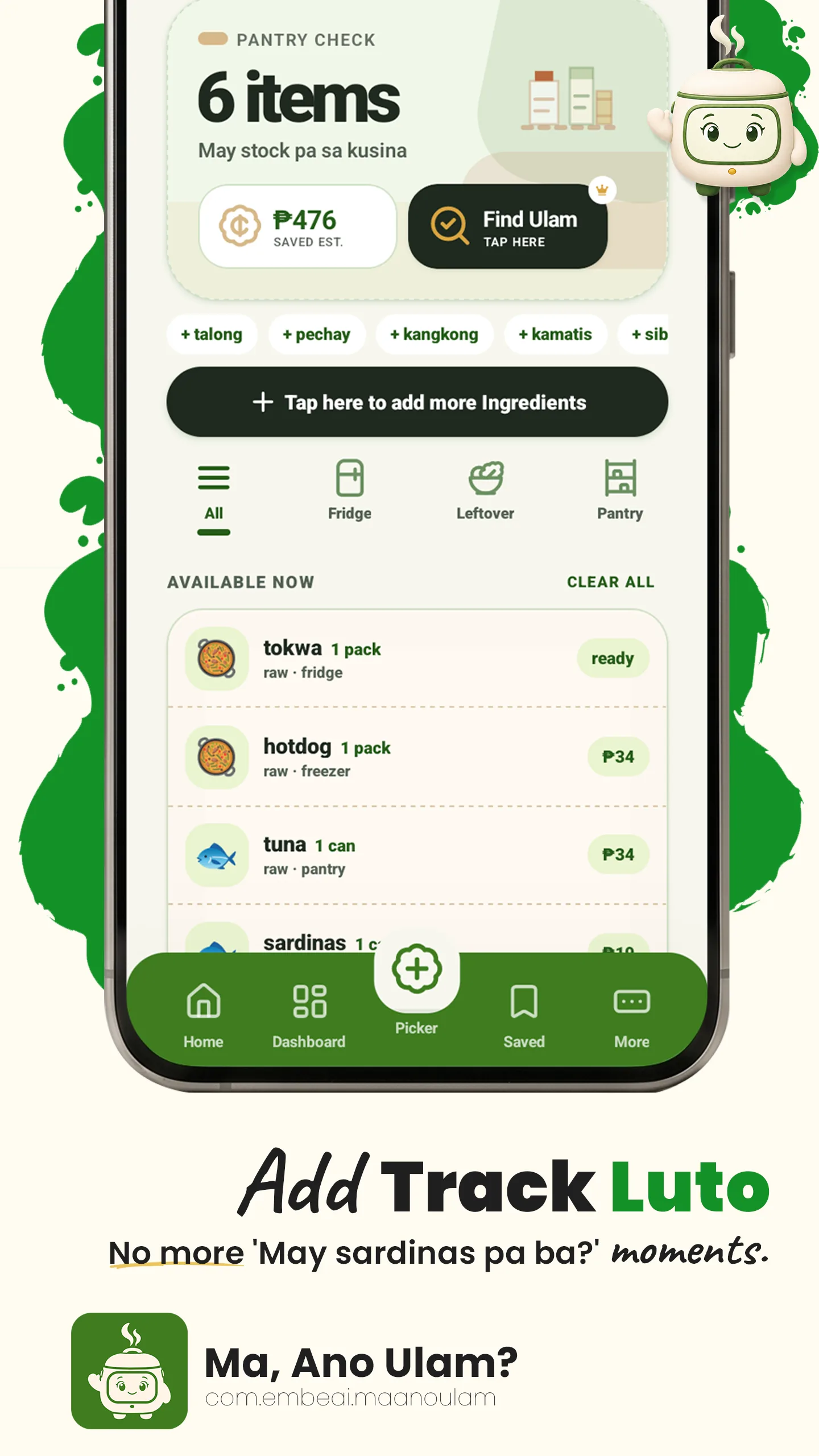 MAU pantry tracker